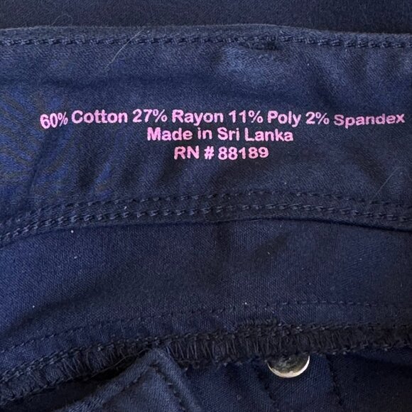 Lilly Pulitzer Worth Skinny Jeans Midnight Navy Blue Mid Rise Women's 5 Pocket 8 - Picture 10 of 12